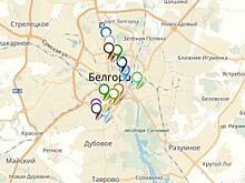Карта елочных базаров в Белгороде - 2017