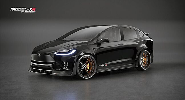 Tesla Model X ателье RevoZport имеет вид «смущенного» электрического хэтчбека