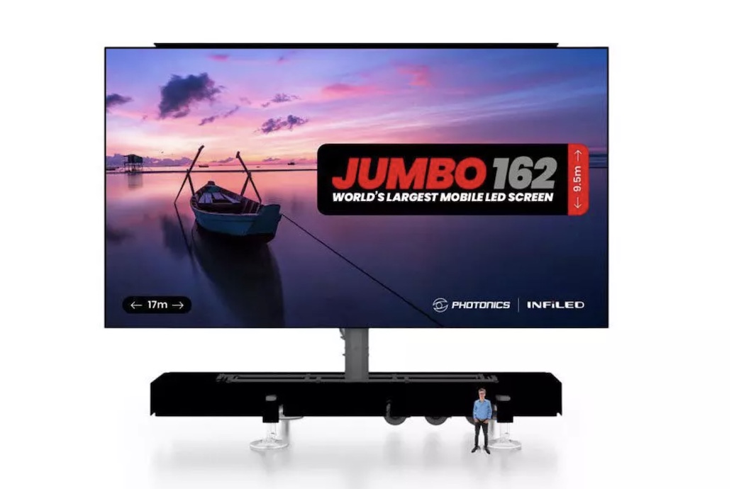 Представлен самый большой в мире мобильный OLED-экран  19,5 метров диагональ