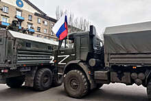 Правительство Воронежской области: колонна военной техники движется по дороге М-4 "Дон"