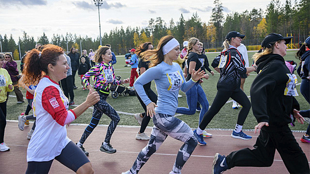 В Ноябрьске забег «Кросс нации» собрал 184 участника