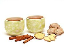 Чай с корицей и имбирем