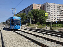 Обновление участка трамвайных путей завершится в Новокузнецке на следующей неделе