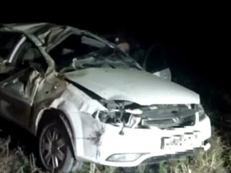 В Башкирии водитель погиб при опрокидывании автомобиля
