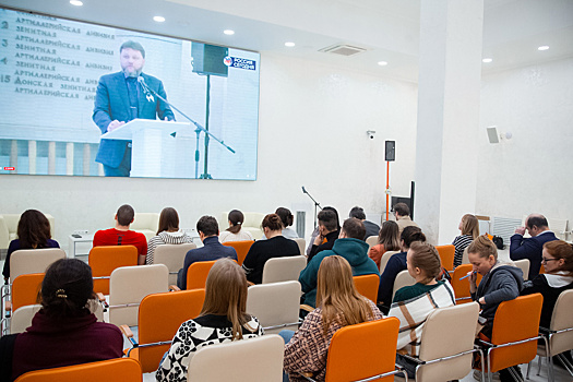 Студентам презентовали патриотический проект «Освобождение.1943»