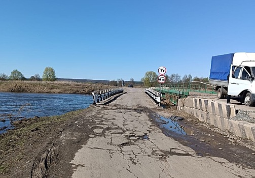 Еще один низководный мост освободился от воды в Сергачском округе