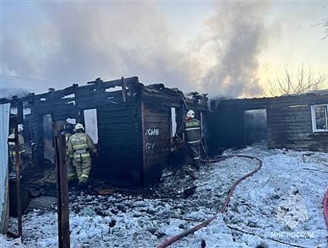 На ликвидацию крупного пожара в селе под Самарой потребовалось 2 часа