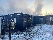 На ликвидацию крупного пожара в селе под Самарой потребовалось 2 часа