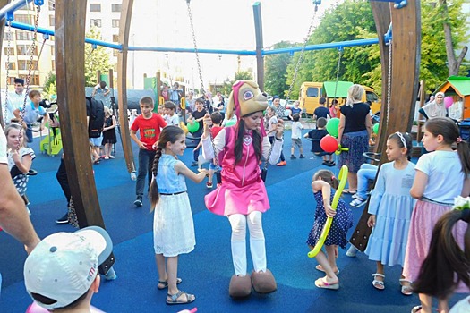 В Назрани открыли детскую игровую зону площадью 1 тыс. квадратных метров