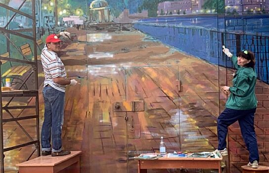 Глава Краснотурьинска взял отпуск, чтобы разрисовать стену БАЗа