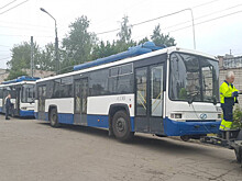 В Петрозаводск из Питера прибыли два подержанных троллейбуса