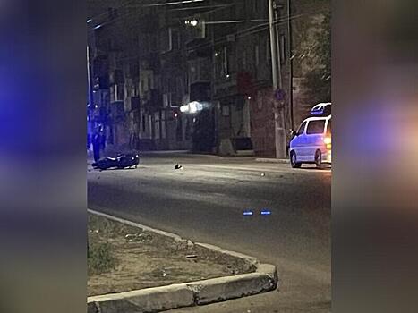 Автомобиль и мотоцикл столкнулись в центре Читы