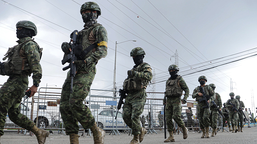Армейские подразделения развернутые в Эквадоре для борьбы с вооруженными бандами