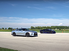 Bugatti Chiron и доработанный Nissan GT-R сравнили в дрэг-рейсинге