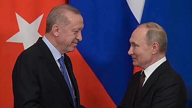 Путин провел переговоры с Эрдоганом