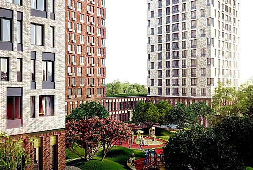 Завершено строительство жилого комплекса с подземной парковкой и детским садом в Перово