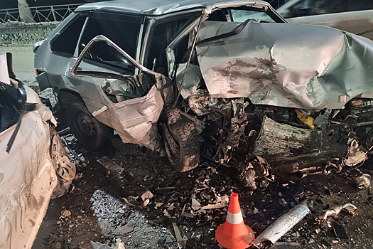 В Новосибирске водитель погиб, выехав на встречку на мосту