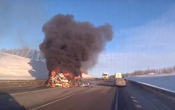Жуткая авария на трассе «Курск — Борисоглебск»: заживо сгорели 7 человек!
