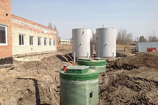 В Ольховском районе строят канализационную насосную станцию