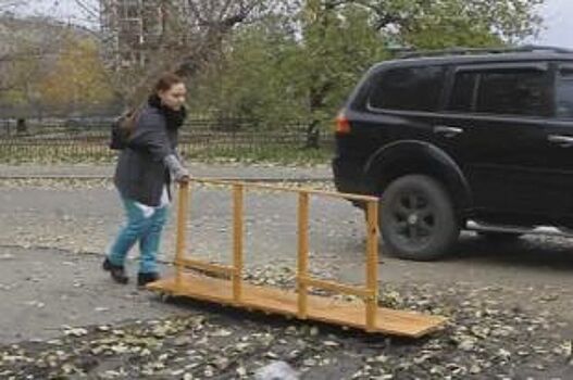 В Красноярске изобрели устройство для передвижения по лужам и грязи