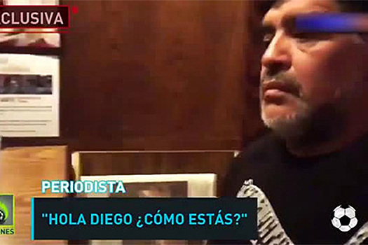 Марадона пригрозил журналисту сломанным носом
