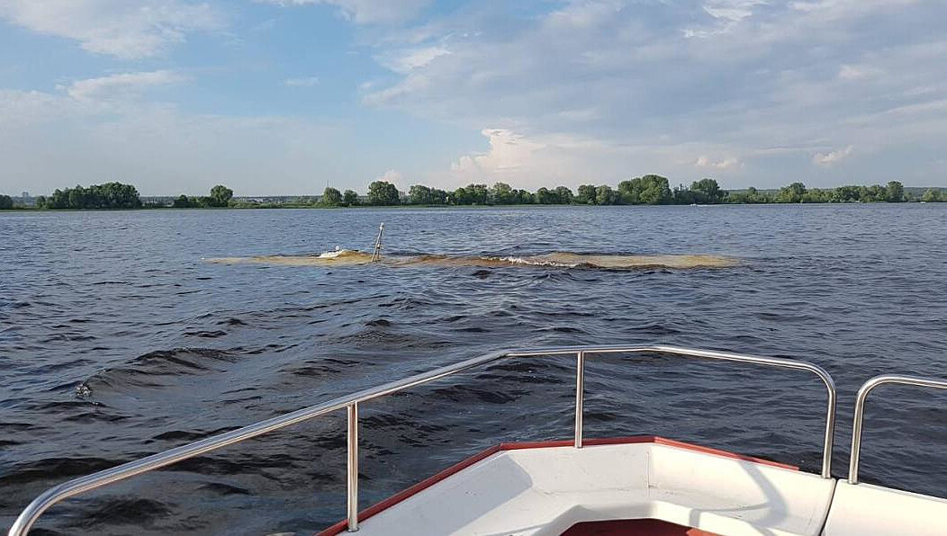 На волге затонул теплоход