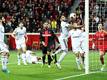 «Байер» — «Карабах» — 0:2. Гости в меньшинстве забили второй гол на 67‑й минуте матча Лиги Европы. Видео