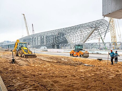 Бочкарев: На новом мосту через реку Битцу выполнены конструкции пролетного строения