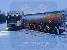 В Татарстане водитель Lada Granta столкнулся с грузовиком