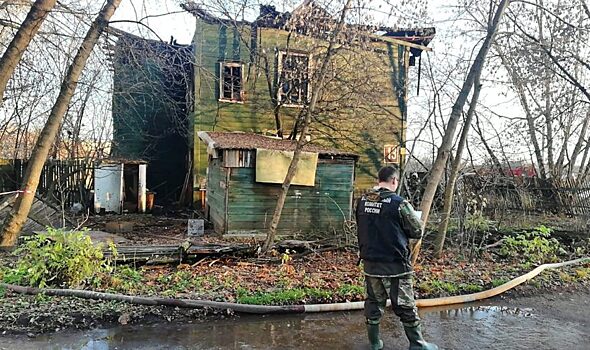В Тверской области дети случайно сожгли дом с жильцами