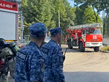 Совместные учения провели подразделения Росгвардии и МЧС в Биробиджане