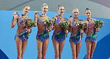 Сборная России завоевала золото в групповых упражнениях на чемпионате мира по художественной гимнастике