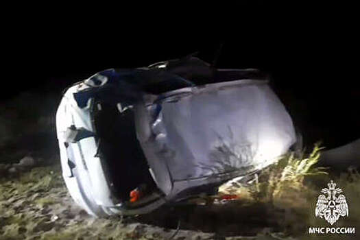 В Туве семь подростков пострадали в перевернувшемся автомобиле