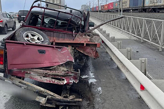 В Новосибирске водитель фуры задавил мужчину, который менял колесо