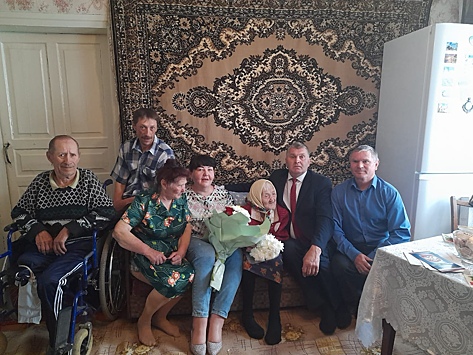 Жительница села Пены Курской области отметила 100-летний юбилей