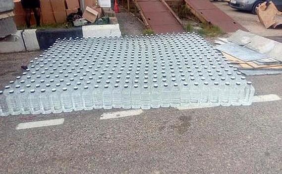 В Туапсинском районе задержали грузовик, перевозивший 4000 тонн нелегального спирта