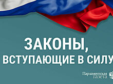 Законы, вступающие в силу с 24 января