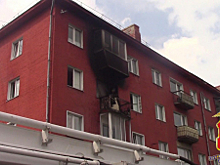 В Кемеровской области – Кузбассе сотрудник госавтоинспекции помог эвакуироваться на пожаре 20 жильцам многоквартирного дома