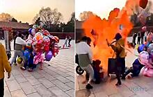 Спор продавцов воздушных шаров закончился взрывом в Китае