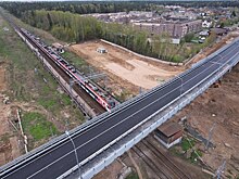 В Подмосковье открыли движение по путепроводу в Аникеевке