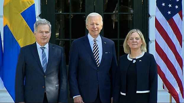 Байден встретился с лидерами Финляндии и Швеции в Белом доме