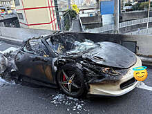OC: Ferrari японца, на которую он копил 10 лет, сгорела спустя час после покупки