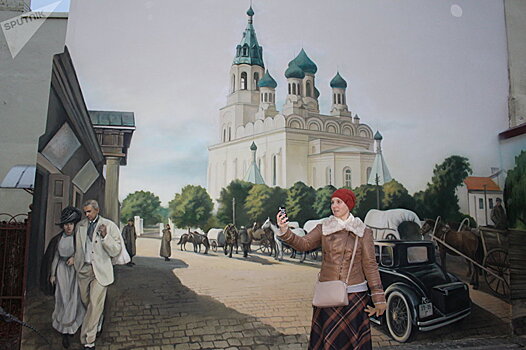 Селфи в стиле 1915-го: в Гродно создали дворик, возвращающий в прошлое