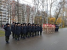 В Вешняках прошел марш в честь годовщины военного парада