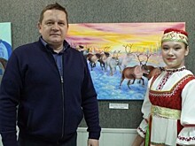 «Единая Россия» в Усинске организовала выставку картин о Коми крае