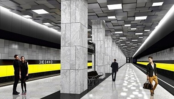 Строительство выходов и лифтового павильона идет на станции «Зюзино» БКЛ