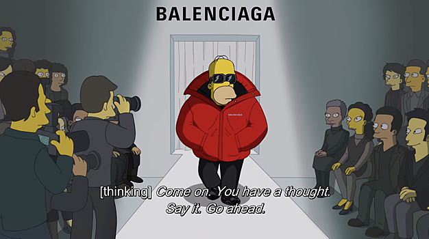 Вместо показа — красная дорожка и эпизод «Симпсонов»: как Balenciaga представил новую коллекцию