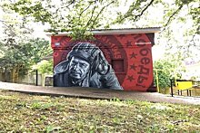 В Сочи появилось граффити с портретом неизвестного солдата‍