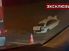 Такси с Ладой Дэнс улетело в кювет в результате аварии в Подмосковье