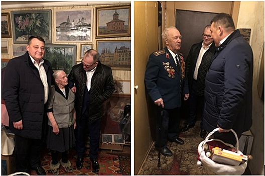 В Левобережном районе САО поздравили ветеранов Великой Отечественной войны с Новым годом